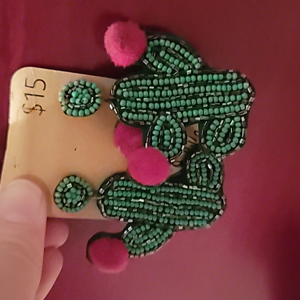 Cactus earrings